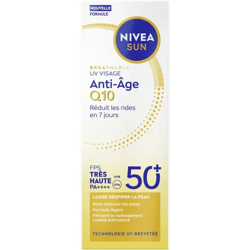NIVEA SUN, NIVEA SUN - UV Face Anti-Age Q10 FPS 50+, 40 ml