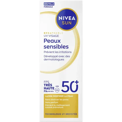 NIVEA SUN, NIVEA SUN - UV Face Sensitive LSF 50+, 40 ml