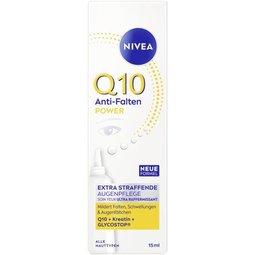 Nivea, Nivea - Visage Q10plus Augenkonturen Creme, Q10 Power Anti-Falten, 15 ml