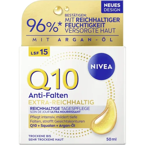 Nivea, Nivea - Q10 Power Anti-Falten Extra Reichhaltige Tagescreme, 50 ml