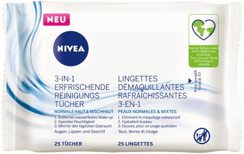 Nivea, NIVEA Erfrischende Reinigungst&uuml;cher 25 Stk