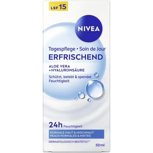 Nivea, NIVEA Erfrischende Tagespflege LSF 15 (50ml)