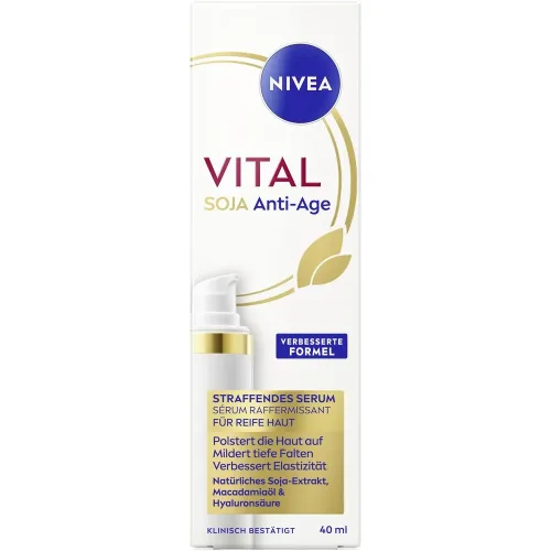 Nivea, NIVEA VITAL Soja Anti-Age Straffendes Serum Gesichtsserum 40 ml