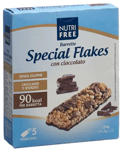 NUTRIFREE, NUTRIFREE Flakes Schokoriegel glutenfrei (5x24.8g)