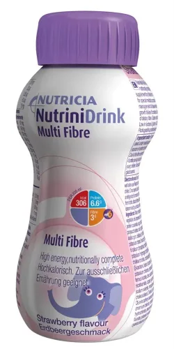 NUTRICIA, NUTRICIA NutriniDrink Multi Fibre Erdbeere (200ml)