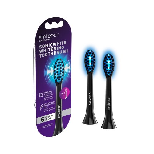 SmilePen, Smilepen Sonicwhite 2 x Schallzahnb&uuml;rste Ersatzkopf 6 LED