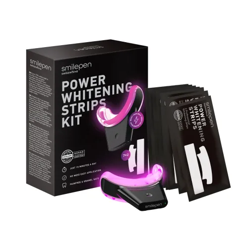 SmilePen, Smilepen Power Whitening Strips Kit 7x2 Strips 1x Whitening Accelerator (1 Stk)