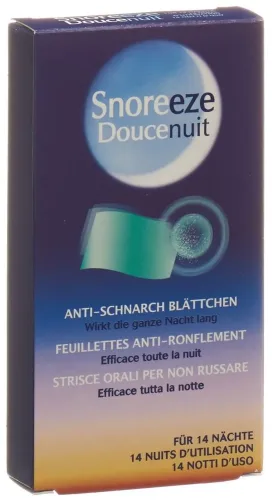 Snoreeze, Snoreeze Anti-Schnarch Blättchen (14 Stk)