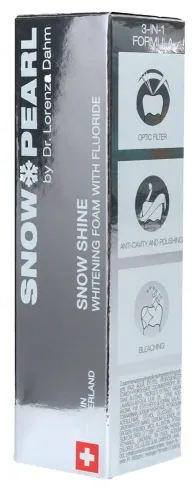 Snow Pearl, Snow Pearl Shine Whitening Foam mit Fluorid (50ml)