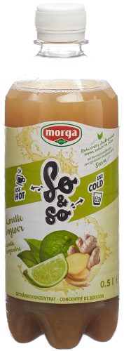 morga, morga SO&SO Limette-Ingwer Konzentrat mit Stevia (50cl)