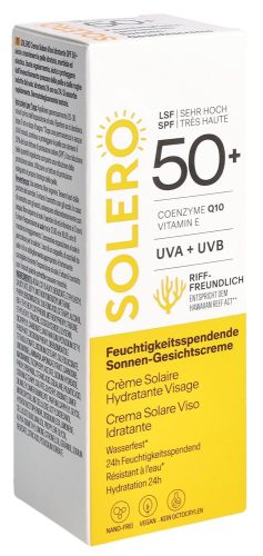 SOLERO, SOLERO feuchtigkeitsspendende Sonnen-Gesichtscreme LSF 50+ (50ml)