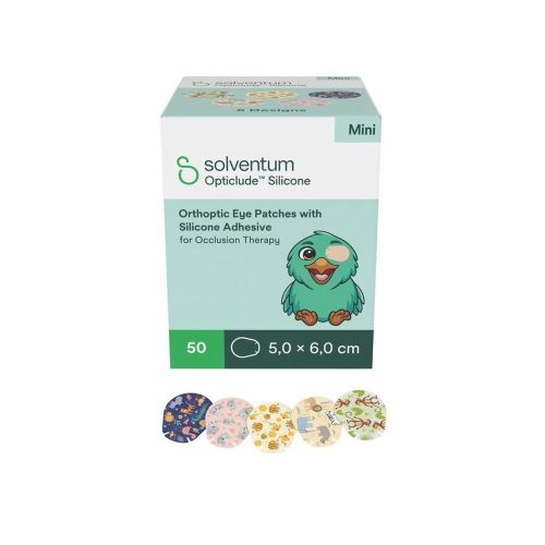 undefined, Solventum Opticlude Mini 5x6 cm Silicon Augenpflaster Girls 50 Stück