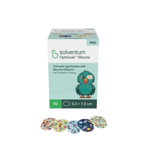 undefined, Solventum Opticlude Midi 5.3x7 cm Silicon Augenpflaster Boys 50 Stück