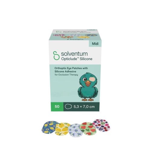 undefined, Solventum Opticlude Midi 5.3x7 cm Silicon Augenpflaster Girls 50 Stück