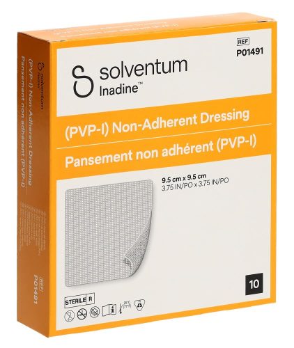 Solventum, Solventum Inadine nichthaftende Wundauflage, 9.5x9.5cm (25 Stk)