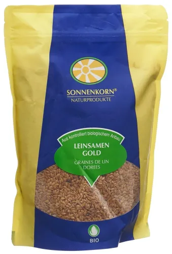 SONNENKORN, SONNENKORN Leinsamen Gold Bio Knospe (500g)