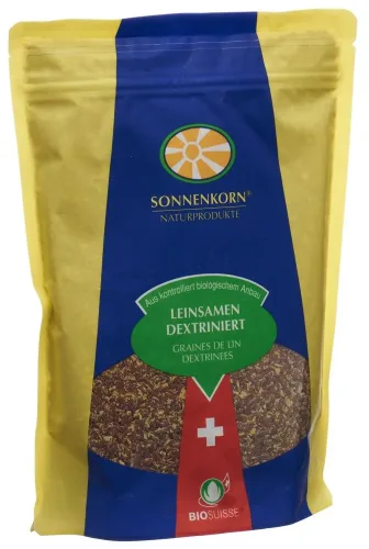 SONNENKORN, SONNENKORN Leinsamen dextriniert Bio Knospe (400g)