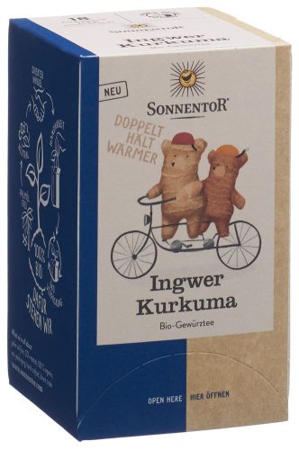 SONNENTOR, SONNENTOR Ingwer Kurkuma Tee Btl 18 Stk