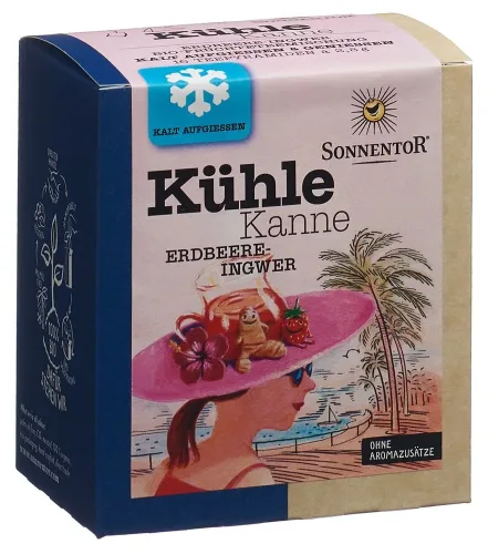 SONNENTOR, Sonnentor Kühle Kanne Erdbeere- Ingwer Tee (16x2.8g)