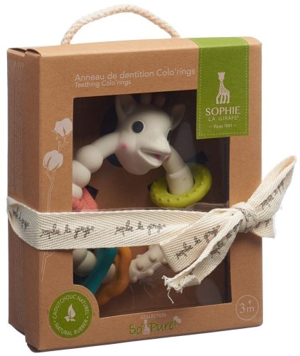 Sophie la girafe, Beißring So'Pure Colo'rings aus Naturkautschuk