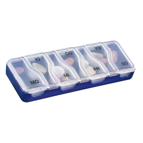 Sahag, Sahag Medi-7 Uno Medidosierer, 7 Tage, 1 Fach pro Tag, blau, Deutsch (1 Stk)