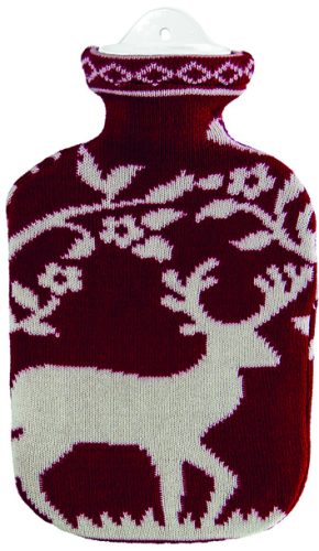 Sänger, Sänger Wärmflasche Strickbezug rot Hirsch 2 Liter (1 Stk)
