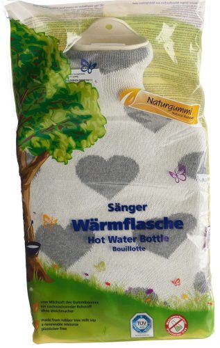 Sänger, Sänger Wärmflasche aus Naturkautschuk mit Strickbezug 2l Herze (1 Stk)