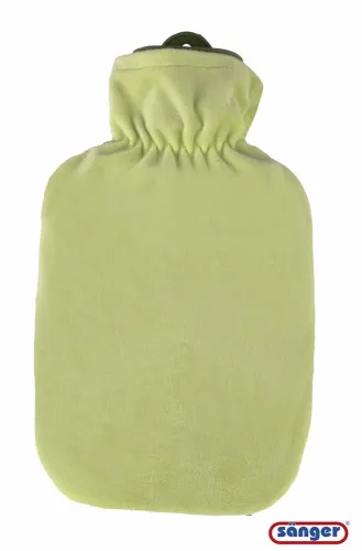 Sänger, Sänger Wärmflasche Flauschbezug, 2l, grün pastell (1 Stk)