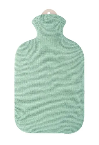Sänger, Sänger 2-Liter-Wärmflasche mit Strickbezug mintgrün (1 Stk)