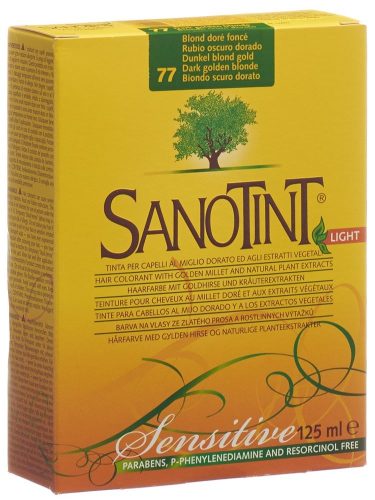Sanotint, Sanotint Sensitive Haarfarbe 77 dunkelblond gold (125ml)