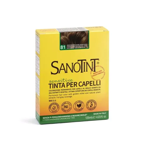 Sanotint, Sanotint Sensitive Haarfarbe 81, mittel naturblond (125ml)