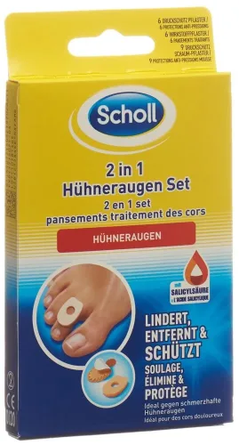 Scholl, Scholl 2in1 Hühneraugen Set (1 Stk)