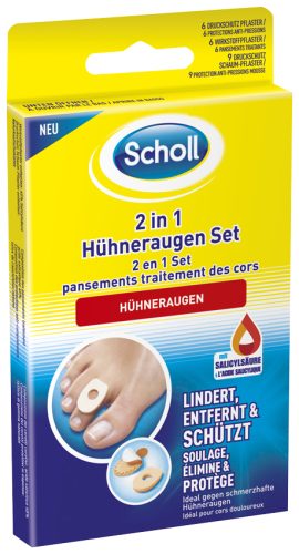 Scholl, Scholl 2in1 Hühneraugen Set (1 Stk)