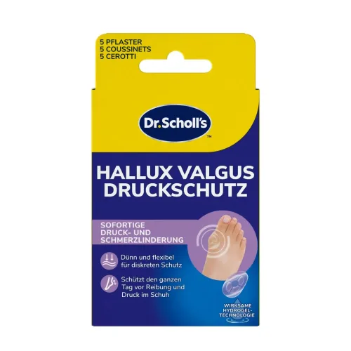 Scholl, Scholl - Hallux Valgus Druckschutz, 5 Stücke