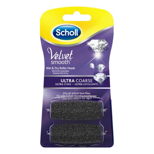 Scholl, SCHOLL Velvet Smooth Ersatzrollen Ultra Stark mit Diamantpartikeln (2Stk)