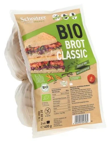 Schnitzer, Schnitzer Toastbrot Classic Bio hell Beutel (400g)