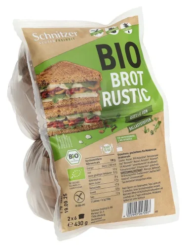 Schnitzer, Schnitzer Bio Toastbrot Rustic Beutel (430g)