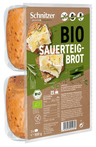 Schnitzer, Schnitzer Bio Sauerteigbrot mit Amaranth (2x250g)