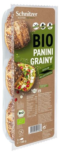 Schnitzer, Schnitzer Bio Panini Grainy Beutel, glutenfrei (188g)