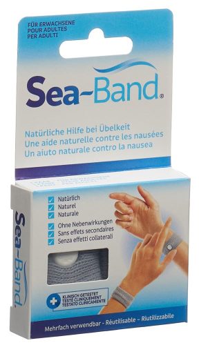 Sea-Band, Sea-Band Akupressurband Erwachsene grau (1 Paar)