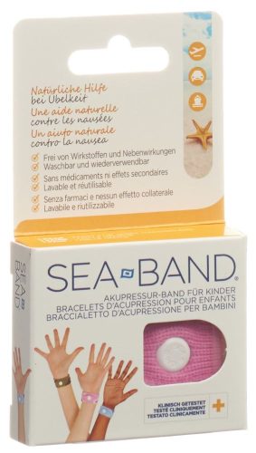 Sea-Band, Sea-Band Akupressurband Kinder pink (1 Paar)