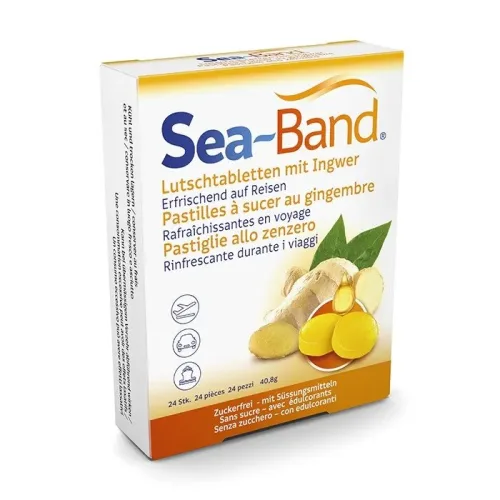 Sea-Band, Sea-Band Ingwer Lutschtabletten (24 Stk)