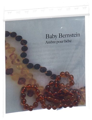 SELENAS, SELENAS Baby Bernsteinkette Kugeln cognac abgerundet, 32-34cm (1 Stk)