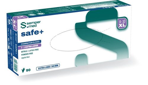 Sempermed, sempermed safe+ Nitril-Untersuchungshandschuh, Grösse XL, steril, Handumfang 23-25cm (100 Stk)
