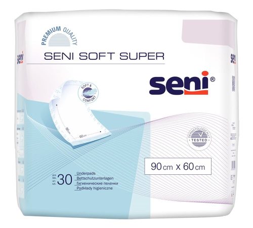 seni, seni Soft Super Einmal-Bettschutz 90x60cm 4 Tropfen (30 Stück)
