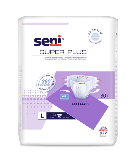 SENI, Inkontinenzwindel Super Plus, 30 Stück, Größe: L