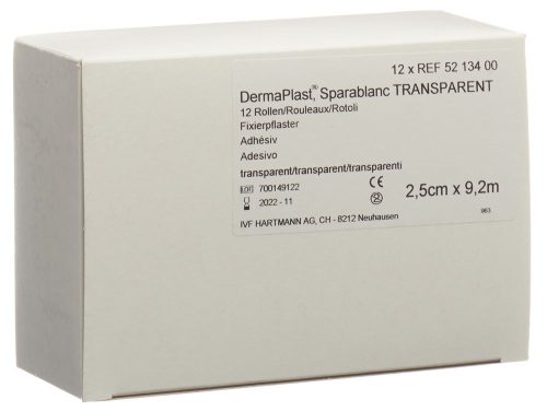 DermaPlast, DermaPlast Heftpflaster 2.5cmx9.2m (12 Stück)