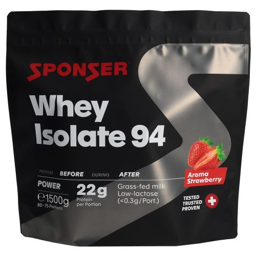 SPONSER, Sponser Whey Isolate 94 Proteinpulver, Strawberry (1.5 kg)