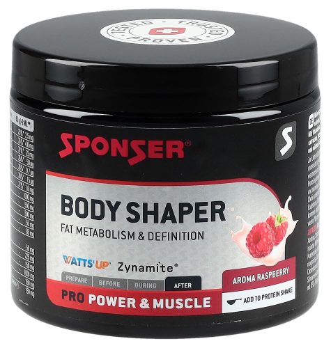 SPONSER Sport Food, SPONSER Sport Food - Sponser BODY SHAPER 200 g - Himbeere, One Size