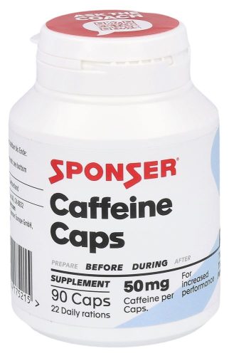 SPONSER, SPONSER - Power Kapseln, Caffeine Caps, 90 Stück, Weiss